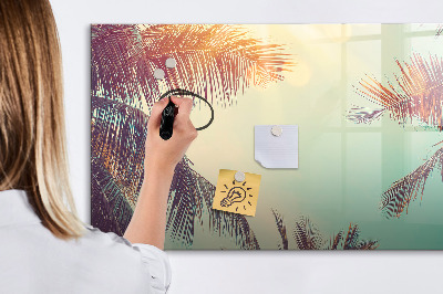 Beschreibbare magnettafel küche Tropische Palmen