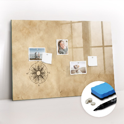 Beschreibbare magnettafel Kompass-Leinwand