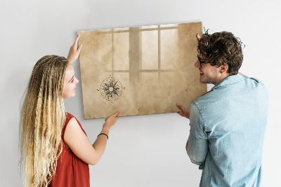 Beschreibbare magnettafel Kompass-Leinwand