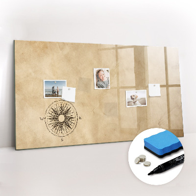 Beschreibbare magnettafel Kompass-Leinwand