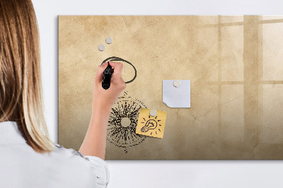 Beschreibbare magnettafel Kompass-Leinwand