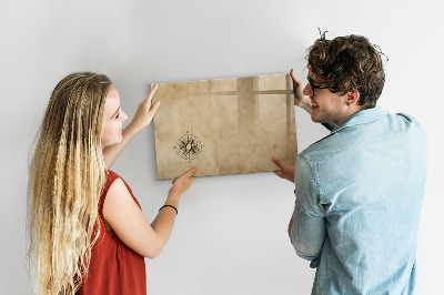 Beschreibbare magnettafel Kompass-Leinwand