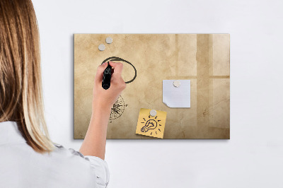 Beschreibbare magnettafel Kompass-Leinwand