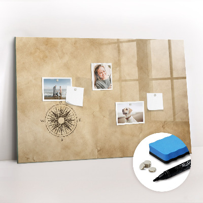Beschreibbare magnettafel Kompass-Leinwand