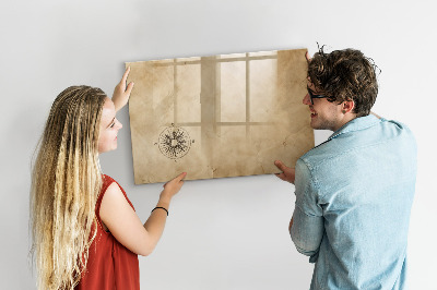Beschreibbare magnettafel Kompass-Leinwand