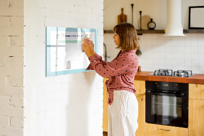 Beschreibbare magnettafel Essensplaner