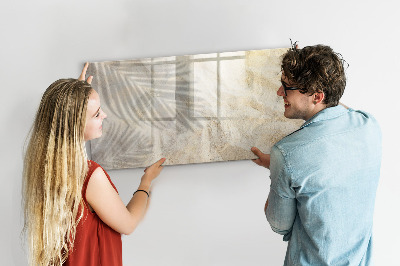 Beschreibbare magnettafel Der Schatten einer Palme im Sand