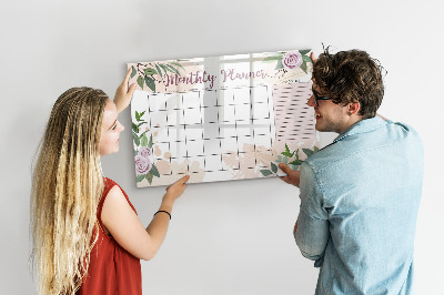 Beschreibbare magnettafel Rosenplaner