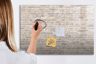 Beschreibbare magnettafel küche Ziegelmauer