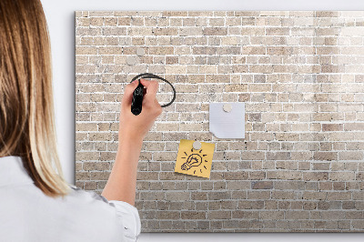 Beschreibbare magnettafel küche Ziegelmauer