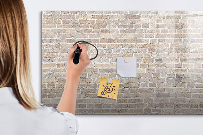 Beschreibbare magnettafel küche Ziegelmauer
