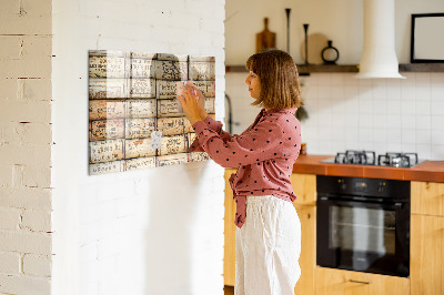 Beschreibbare magnettafel Weinkorken