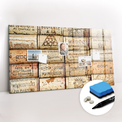 Beschreibbare magnettafel Weinkorken