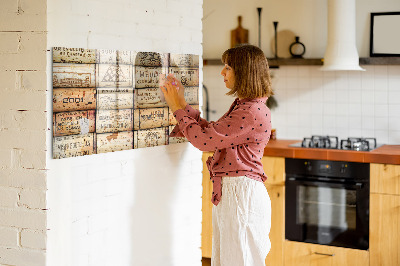Beschreibbare magnettafel Weinkorken