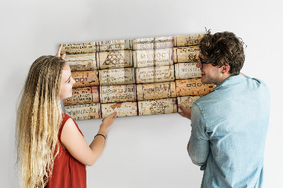 Beschreibbare magnettafel Weinkorken