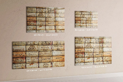 Beschreibbare magnettafel Weinkorken
