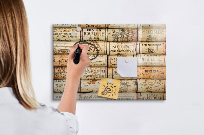 Beschreibbare magnettafel Weinkorken