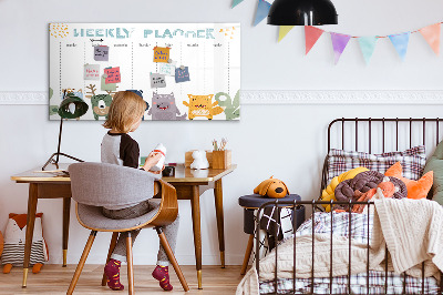 Magnetisches Zeichenbrett Wochenplaner für Kinder