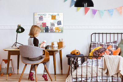 Magnetisches Zeichenbrett Wochenplaner für Kinder