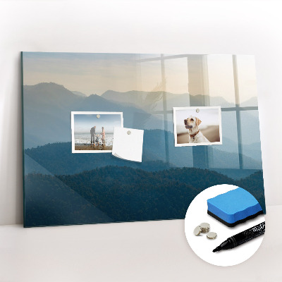 Beschreibbare magnettafel Landschaftsabstraktion