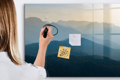 Magnettafel mit Marker Landschaftsabstraktion