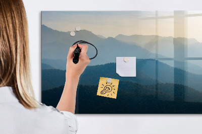 Magnettafel mit Marker Landschaftsabstraktion