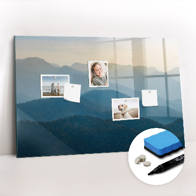 Beschreibbare magnettafel Landschaftsabstraktion