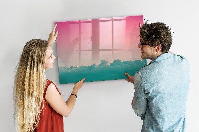 Beschreibbare magnettafel küche Himmel mit Farbverlauf