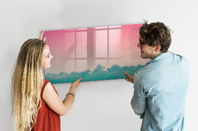 Beschreibbare magnettafel küche Himmel mit Farbverlauf