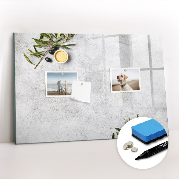 Beschreibbare magnettafel Minimalistische Oliven