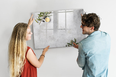 Beschreibbare magnettafel Minimalistische Oliven