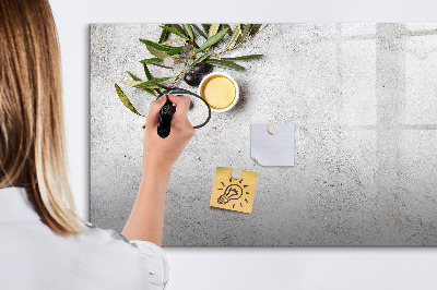 Beschreibbare magnettafel Minimalistische Oliven