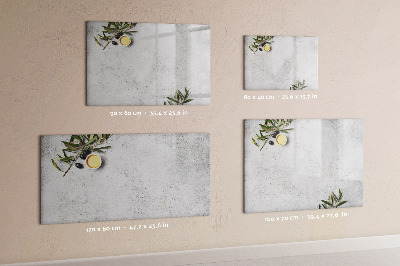 Beschreibbare magnettafel Minimalistische Oliven