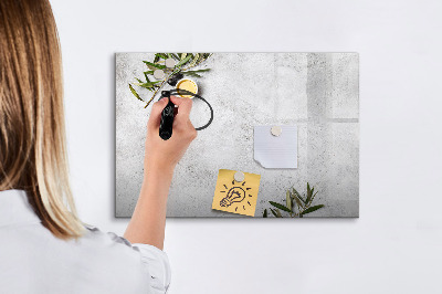 Beschreibbare magnettafel Minimalistische Oliven