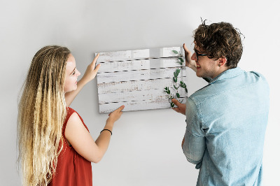 Beschreibbare magnettafel Holzbretter