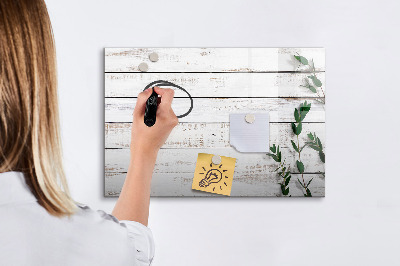 Beschreibbare magnettafel Holzbretter