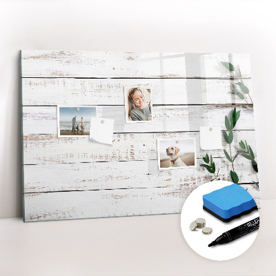 Beschreibbare magnettafel Holzbretter