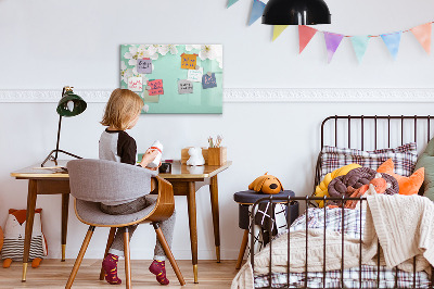 Magnetische Schreibtafel Blühende Gänseblümchen