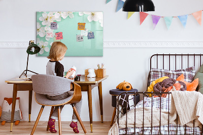 Magnetische Schreibtafel Blühende Gänseblümchen