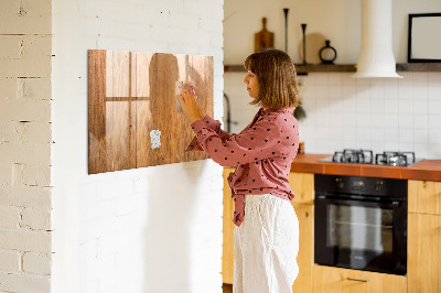 Magnettafel mit Marker Holzbretter