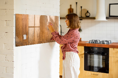 Magnettafel mit Marker Holzbretter