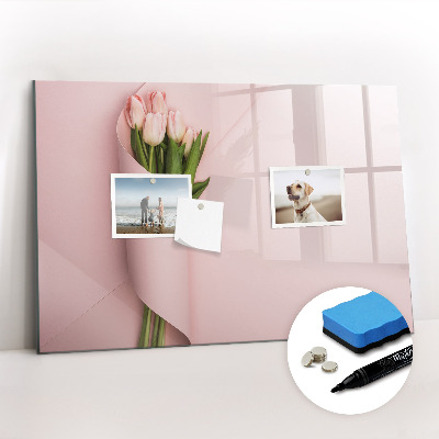 Beschreibbare magnettafel küche Blumenstrauß