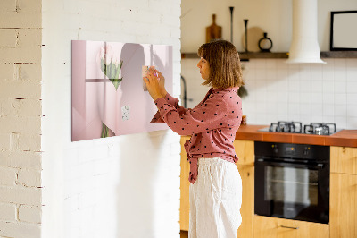 Beschreibbare magnettafel küche Blumenstrauß