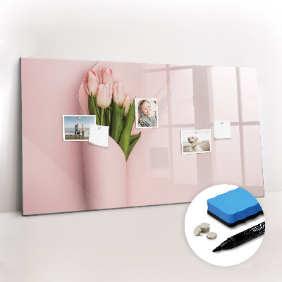 Beschreibbare magnettafel küche Blumenstrauß