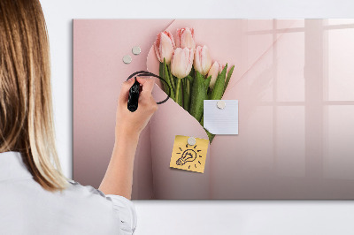 Beschreibbare magnettafel küche Blumenstrauß