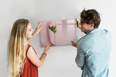 Beschreibbare magnettafel küche Blumenstrauß