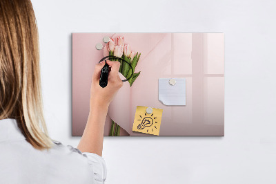 Beschreibbare magnettafel küche Blumenstrauß