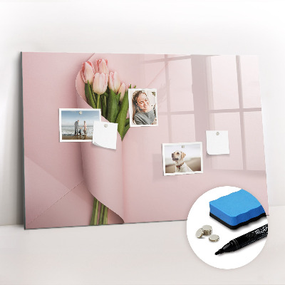 Beschreibbare magnettafel küche Blumenstrauß