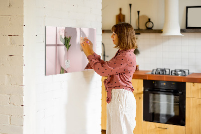 Beschreibbare magnettafel küche Blumenstrauß