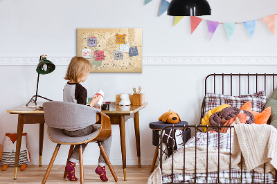 Magnettafel mit Marker Vintage-Weltkarte